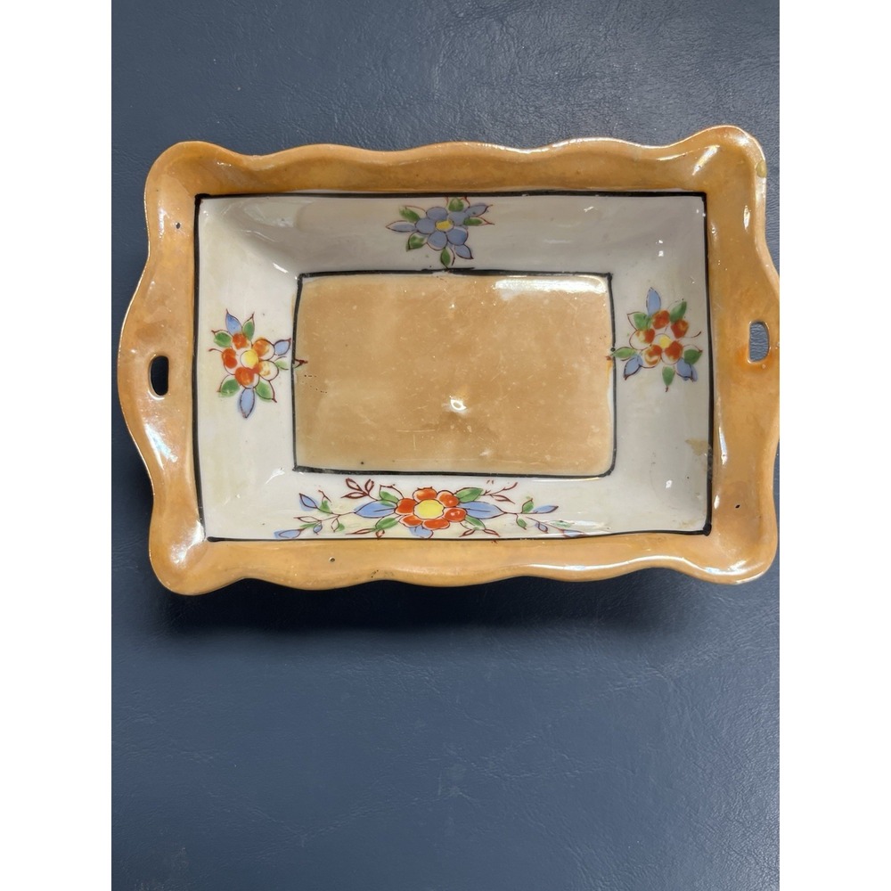 Antique Porcelain‎ Ashtray Made in Japan Vintage 6 1/4 inches by 4 inches
